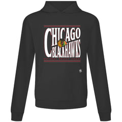 Chicago Blackhawks Levelwear Relay Powerhouse Pullover Hoodie - Black | US 203092136