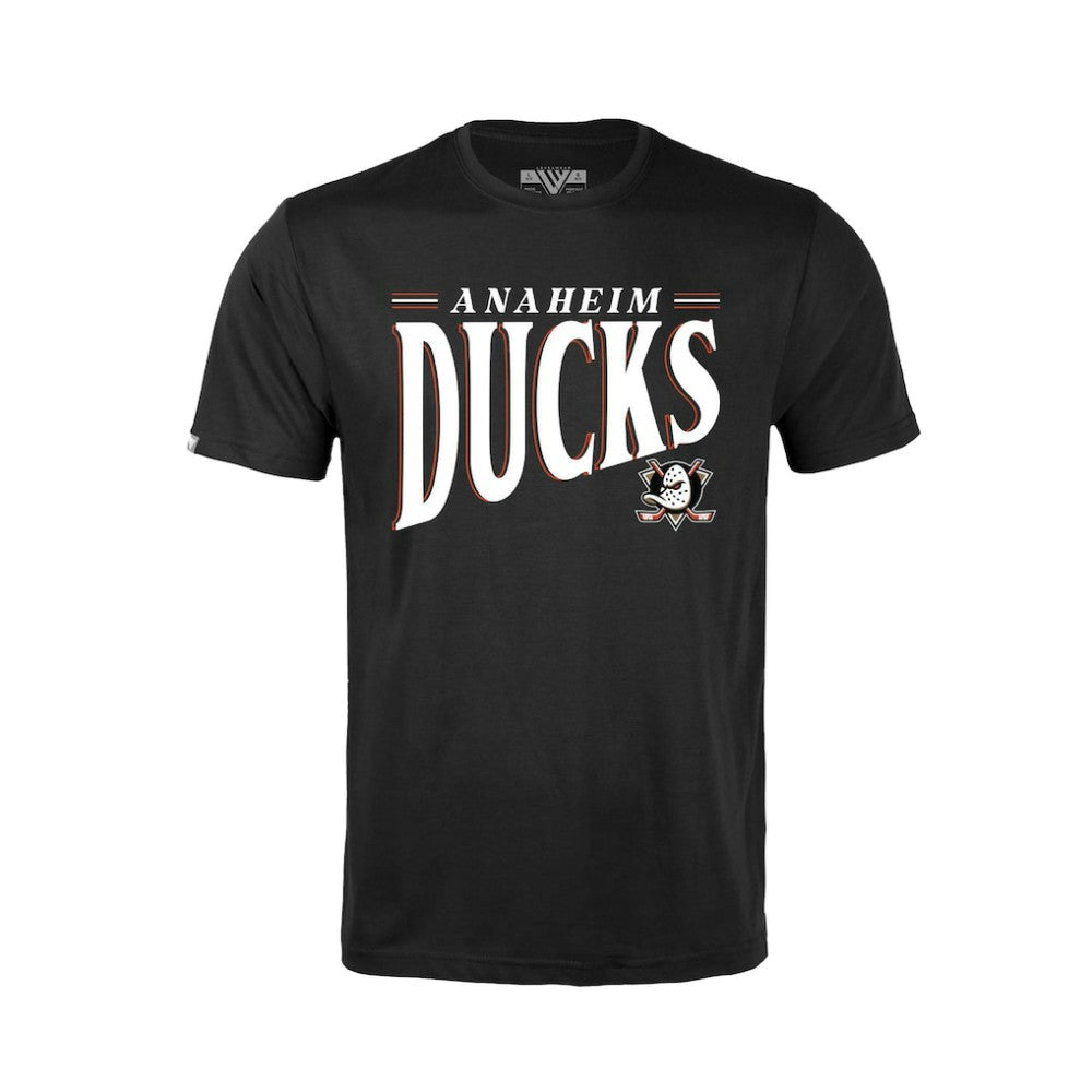 Anaheim Ducks Levelwear Youth Little Richmond Tally T-Shirt - Black | US 203092191