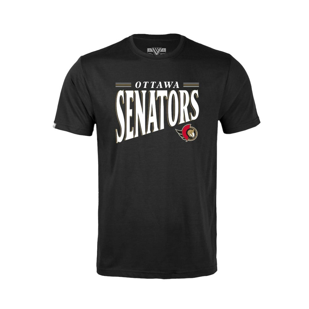 Ottawa Senators Levelwear Youth Little Richmond Tally T-Shirt - Black | US 203092208