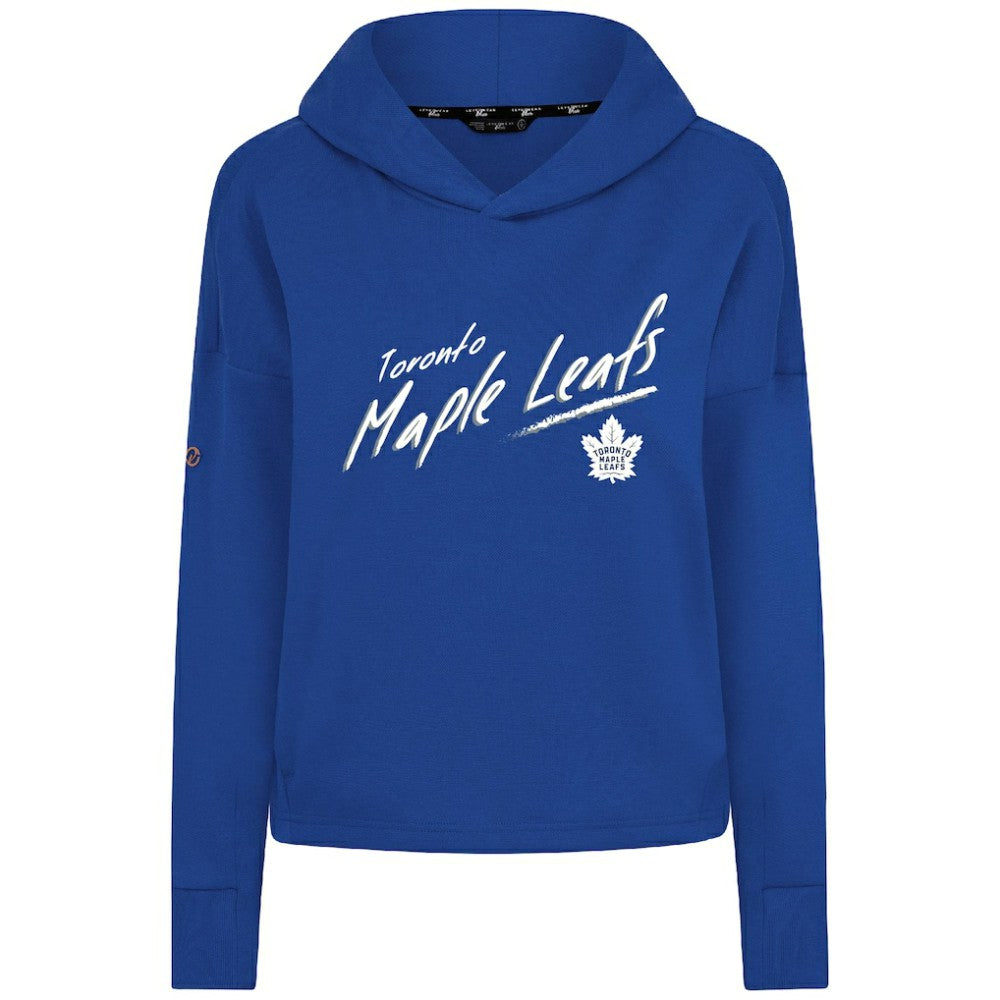 Toronto Maple Leafs Levelwear Women's Sweet Sizzle Tri-Blend Cropped Pullover Hoodie - Royal | US 203092245