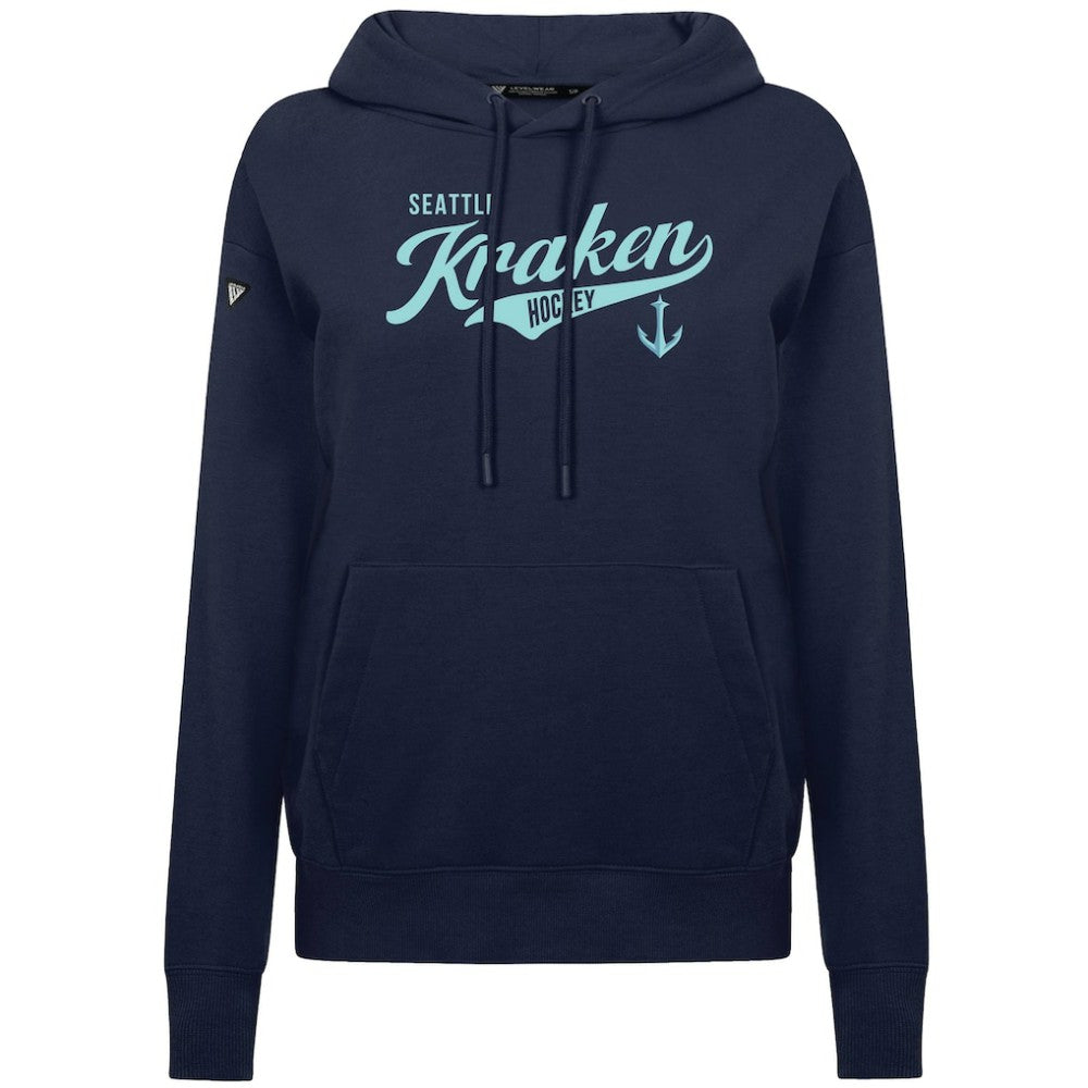 Seattle Kraken Levelwear Women's Adorn Glide Pullover Hoodie - Deep Sea Blue | US 203092257