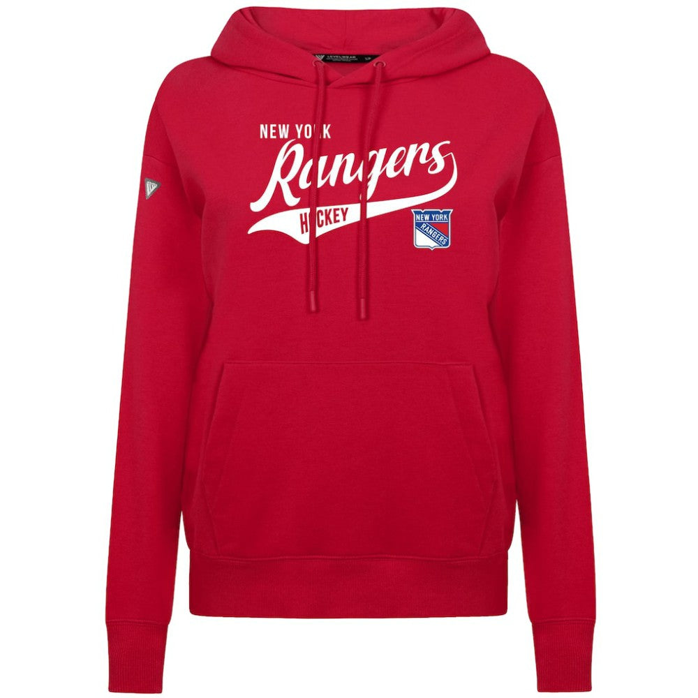 New York Rangers Levelwear Women's Adorn Glide Pullover Hoodie - Red | US 203092259