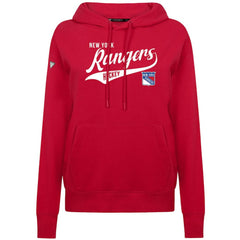 New York Rangers Levelwear Women's Adorn Glide Pullover Hoodie - Red | US 203092259
