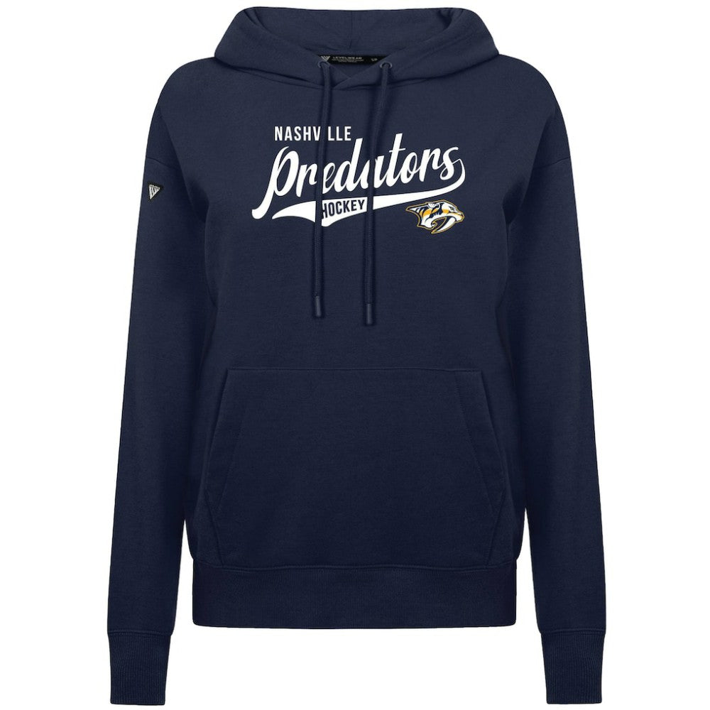 Nashville Predators Levelwear Women's Adorn Glide Pullover Hoodie - Navy | US 203092270