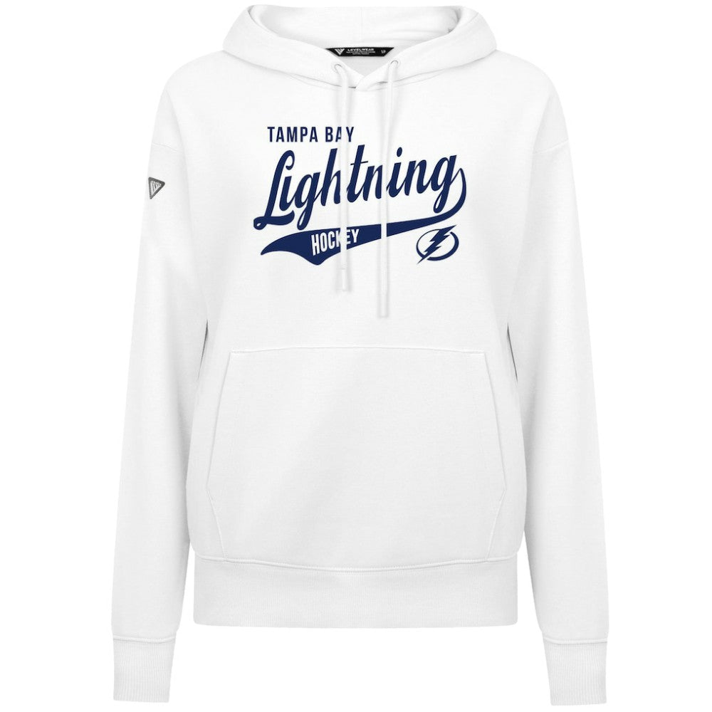 Tampa Bay Lightning Levelwear Women's Adorn Glide Pullover Hoodie - White | US 203092275