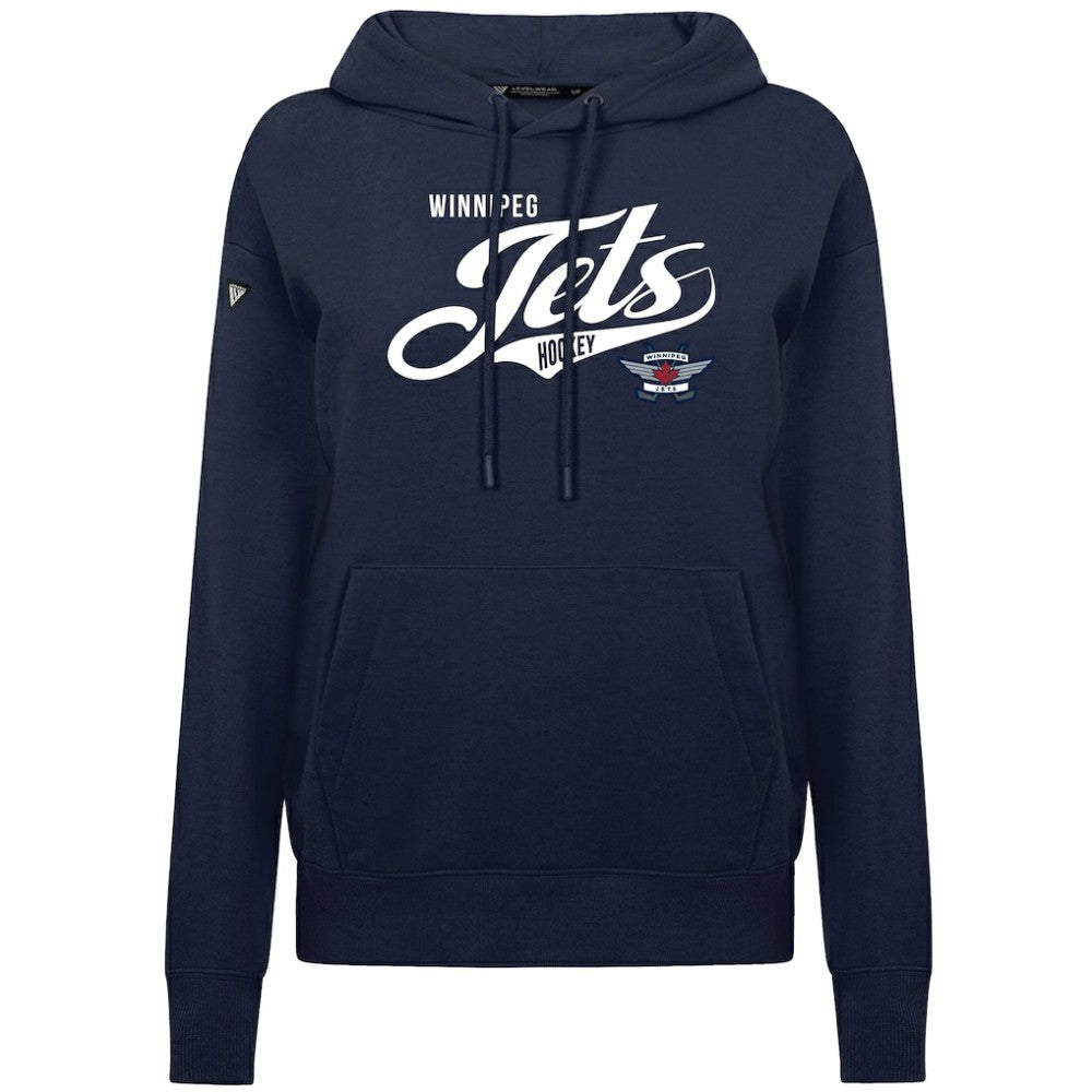 Winnipeg Jets Levelwear Women's Adorn Glide Pullover Hoodie - Navy | US 203092280