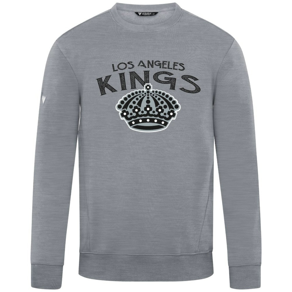 Los Angeles Kings Levelwear Zane Mission Sweatshirt - Gray | US 203092313