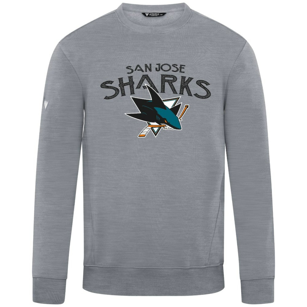 San Jose Sharks Levelwear Zane Mission Sweatshirt - Gray | US 203092316