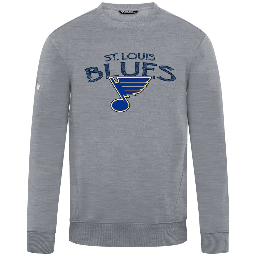 St. Louis Blues Levelwear Zane Mission Sweatshirt - Gray | US 203092323