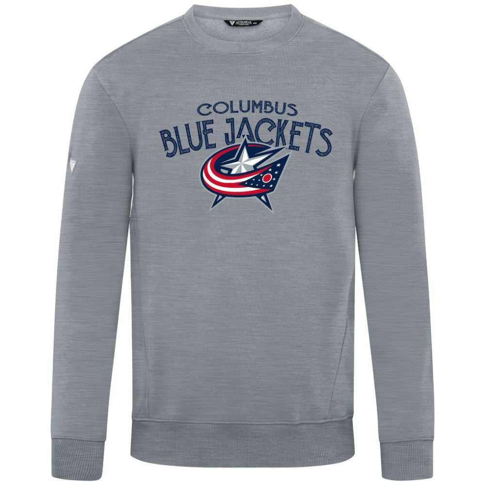 Columbus Blue Jackets Levelwear Zane Mission Sweatshirt - Gray | US 203092337