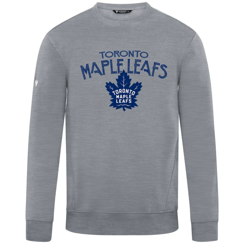 Toronto Maple Leafs Levelwear Zane Mission Sweatshirt - Gray | US 203092342