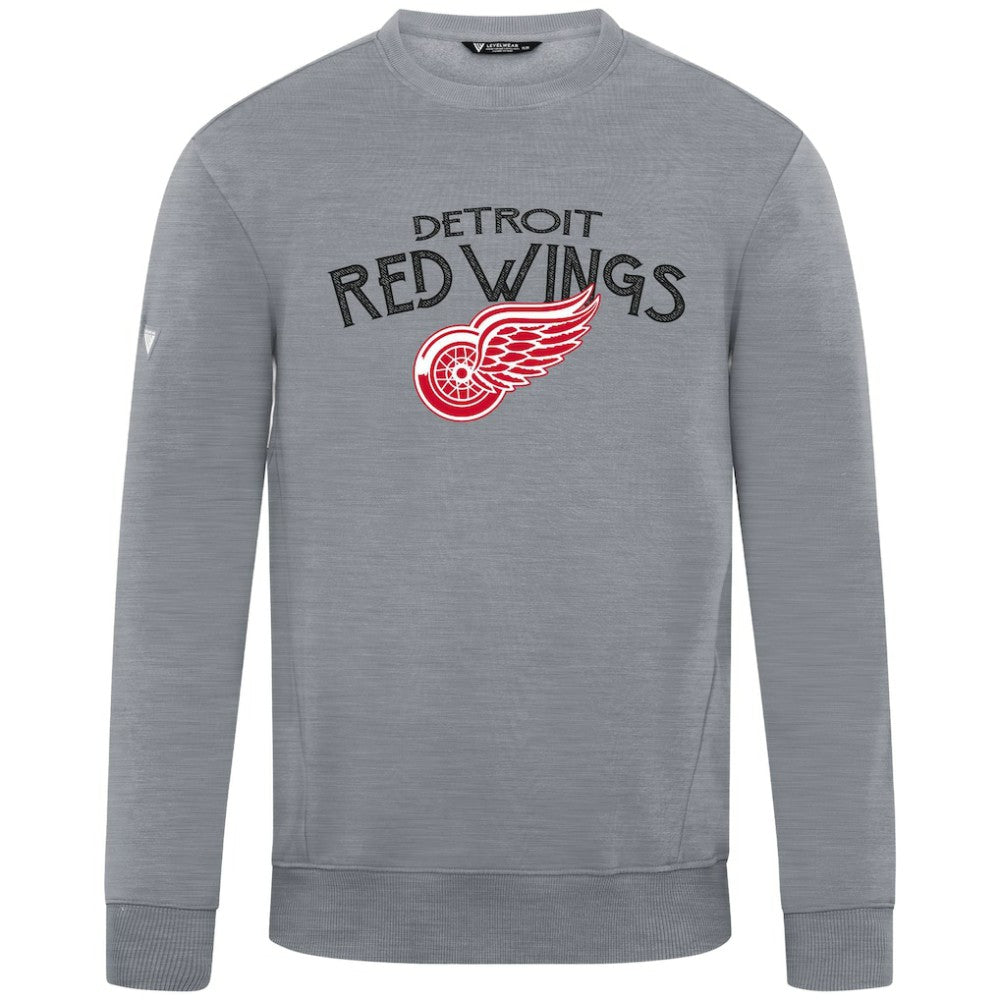 Detroit Red Wings Levelwear Zane Mission Sweatshirt - Gray | US 203092364