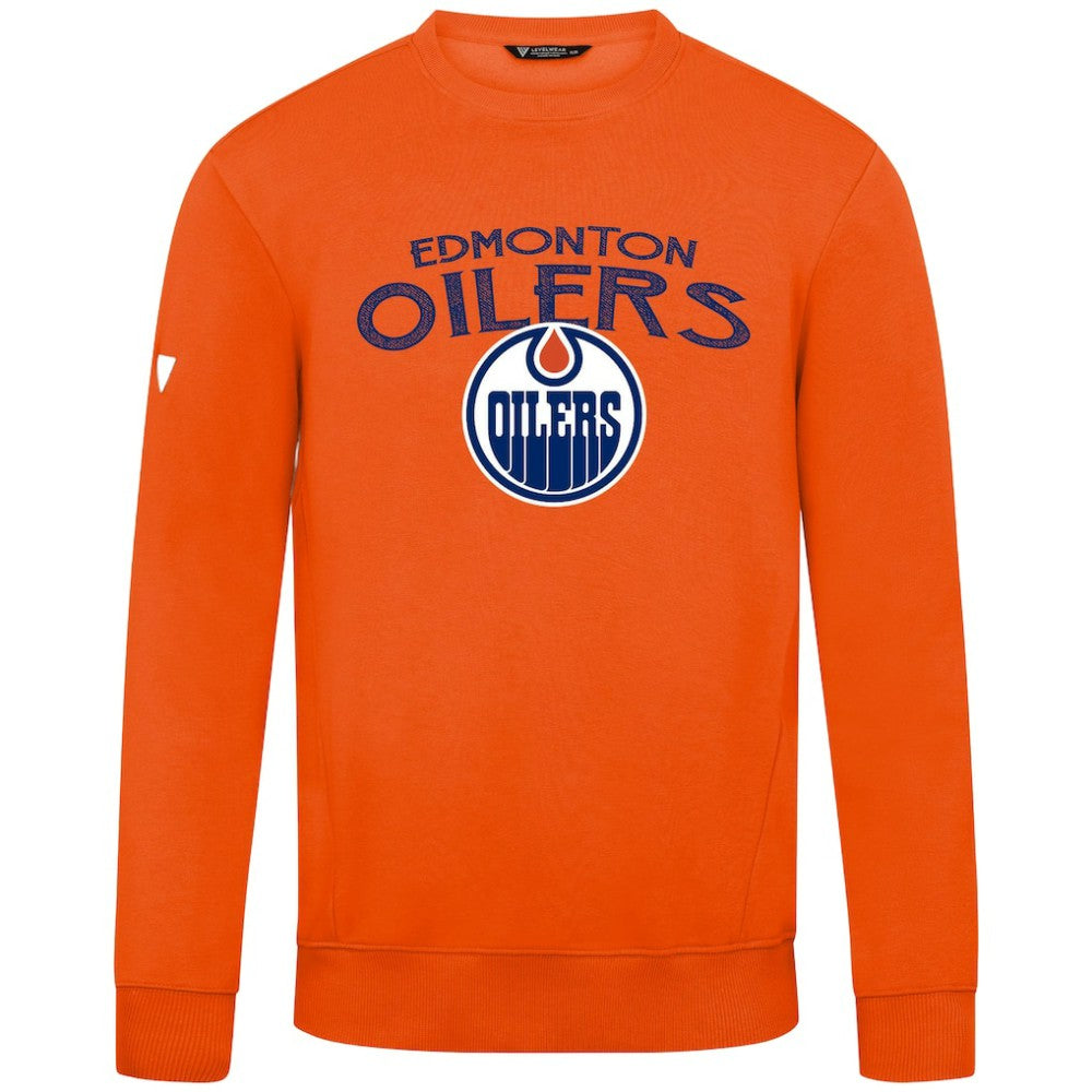 Edmonton Oilers Levelwear Zane Mission Sweatshirt - Orange | US 203092366