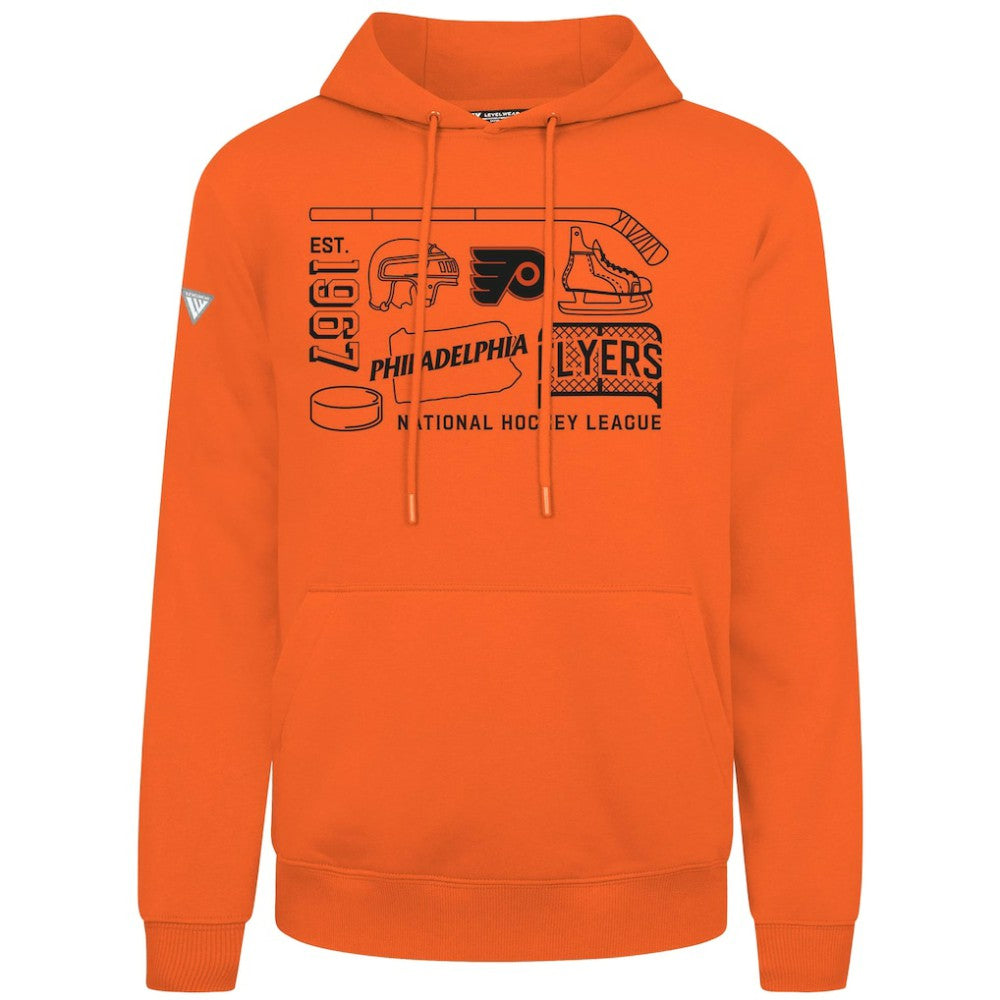 Philadelphia Flyers Levelwear Podium Campaign Pullover Hoodie - Orange | US 203092401