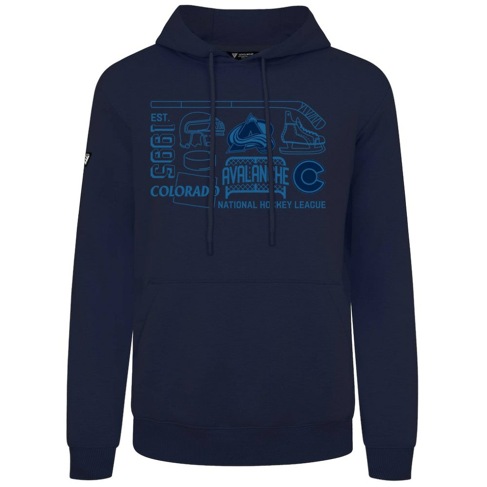 Colorado Avalanche Levelwear Podium Campaign Pullover Hoodie - Navy | US 203092411