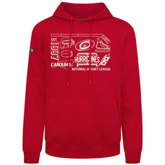 Carolina Hurricanes Levelwear Podium Campaign Pullover Hoodie - Red | US 203092413