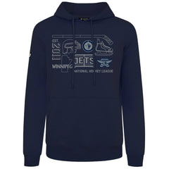 Winnipeg Jets Levelwear Podium Campaign Pullover Hoodie - Navy | US 203092419