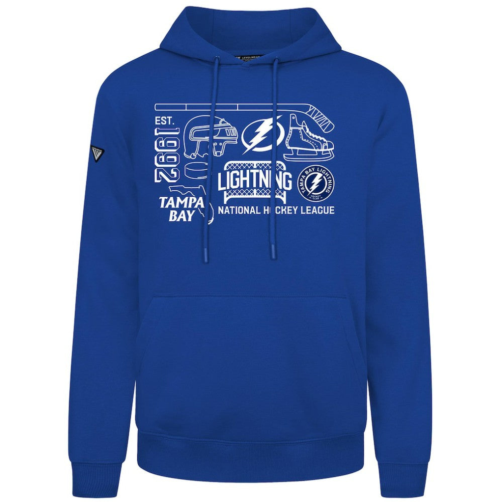 Tampa Bay Lightning Levelwear Podium Campaign Pullover Hoodie - Royal | US 203092426