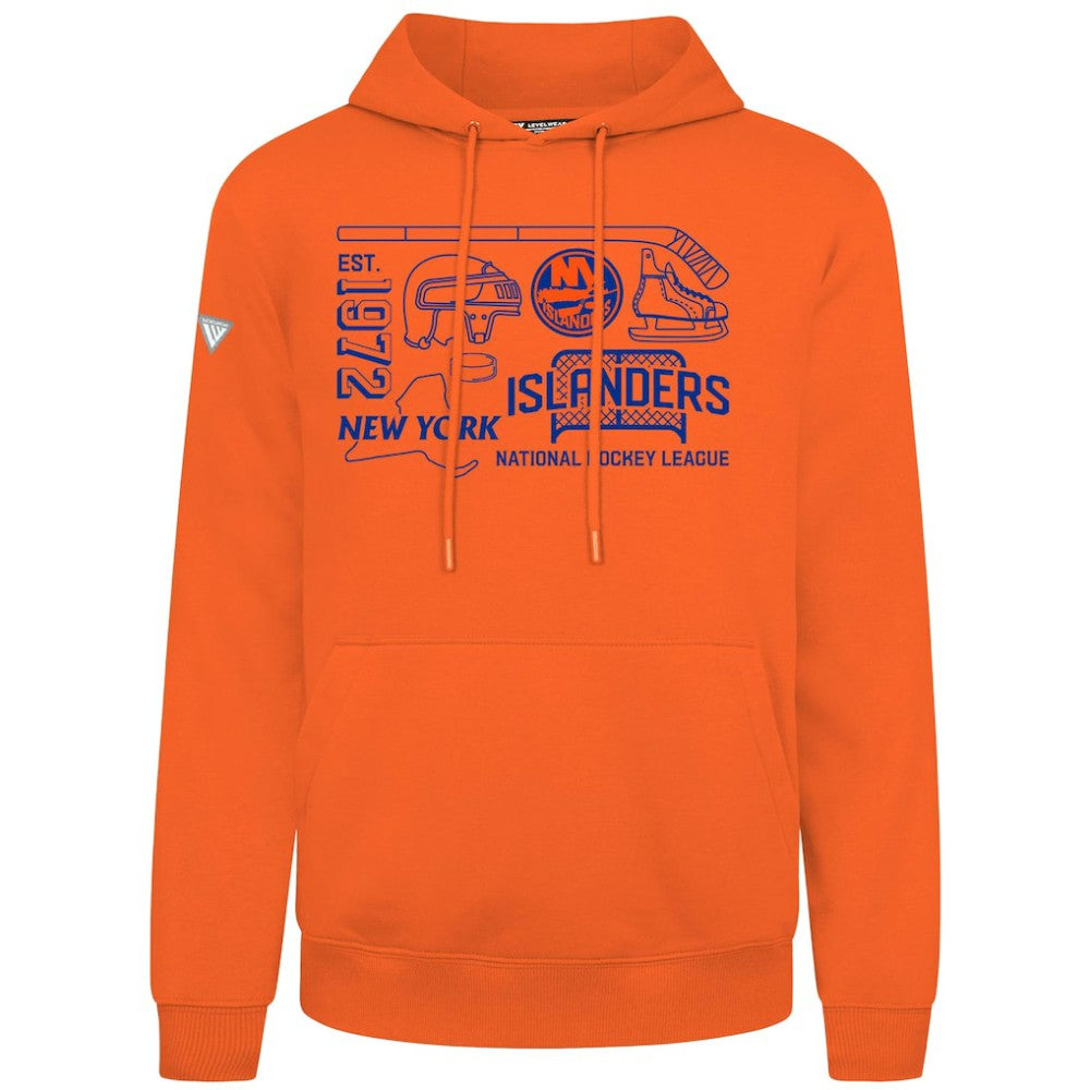 New York Islanders Levelwear Podium Campaign Pullover Hoodie - Orange | US 203092437