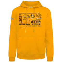Pittsburgh Penguins Levelwear Podium Campaign Pullover Hoodie - Gold | US 203092445
