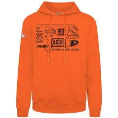 Anaheim Ducks Levelwear Podium Campaign Pullover Hoodie - Orange | US 203092449