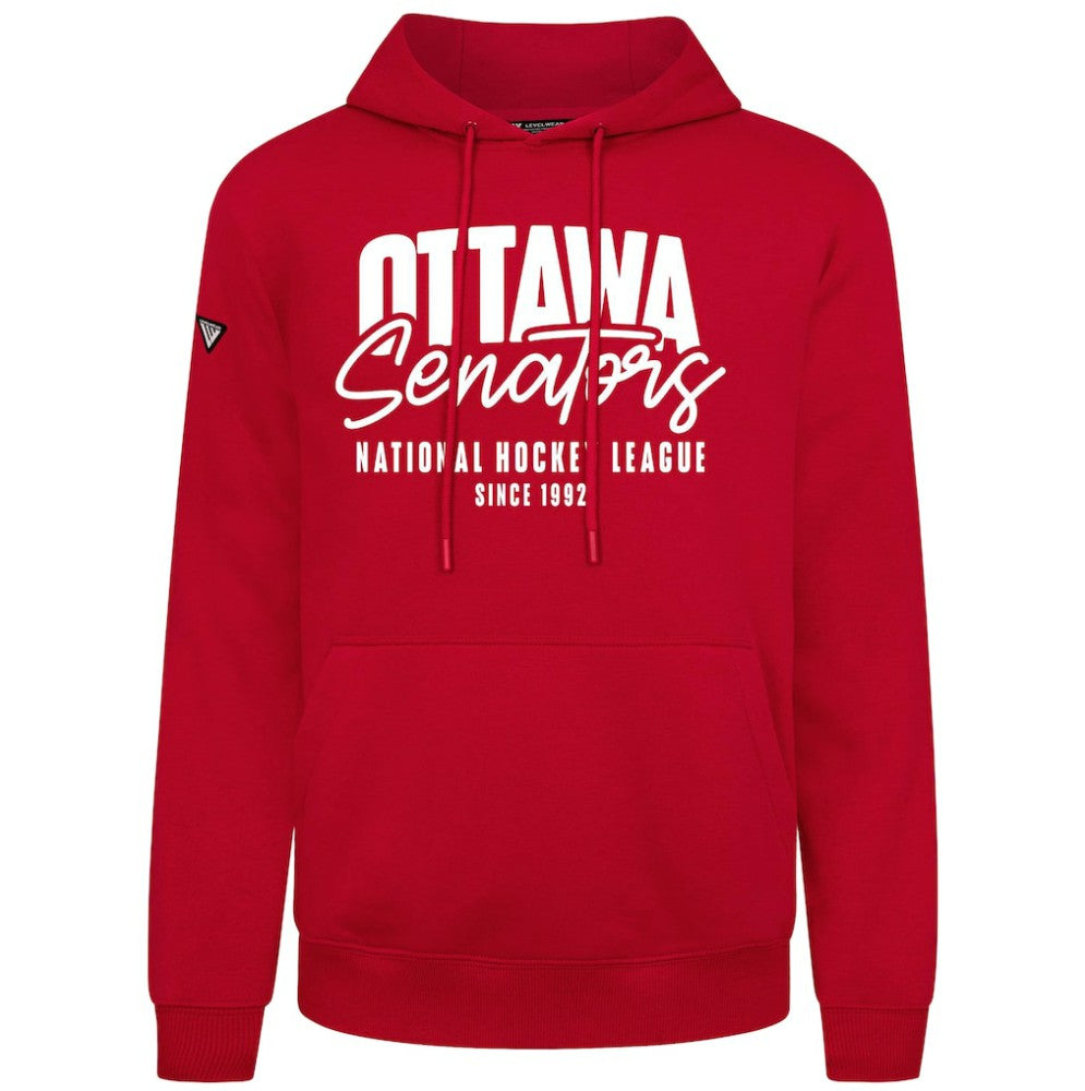Ottawa Senators Levelwear Podium Response Pullover Hoodie - Red | US 203092458