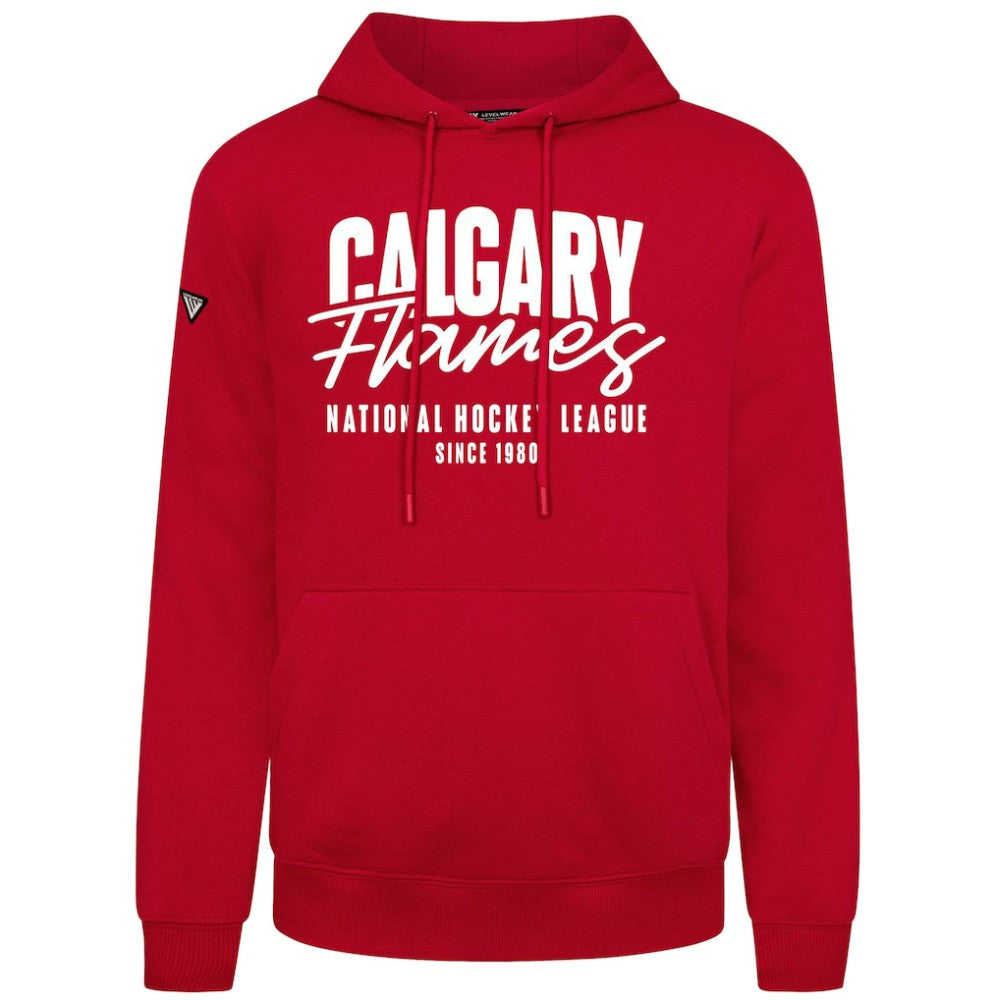 Calgary Flames Levelwear Podium Response Pullover Hoodie - Red | US 203092466