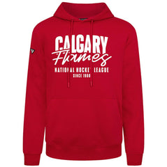 Calgary Flames Levelwear Podium Response Pullover Hoodie - Red | US 203092466