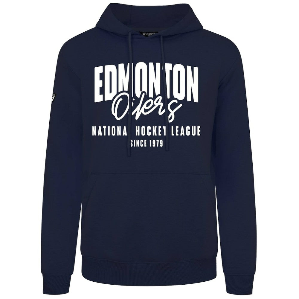 Edmonton Oilers Levelwear Podium Response Pullover Hoodie - Navy | US 203092471
