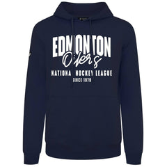 Edmonton Oilers Levelwear Podium Response Pullover Hoodie - Navy | US 203092471