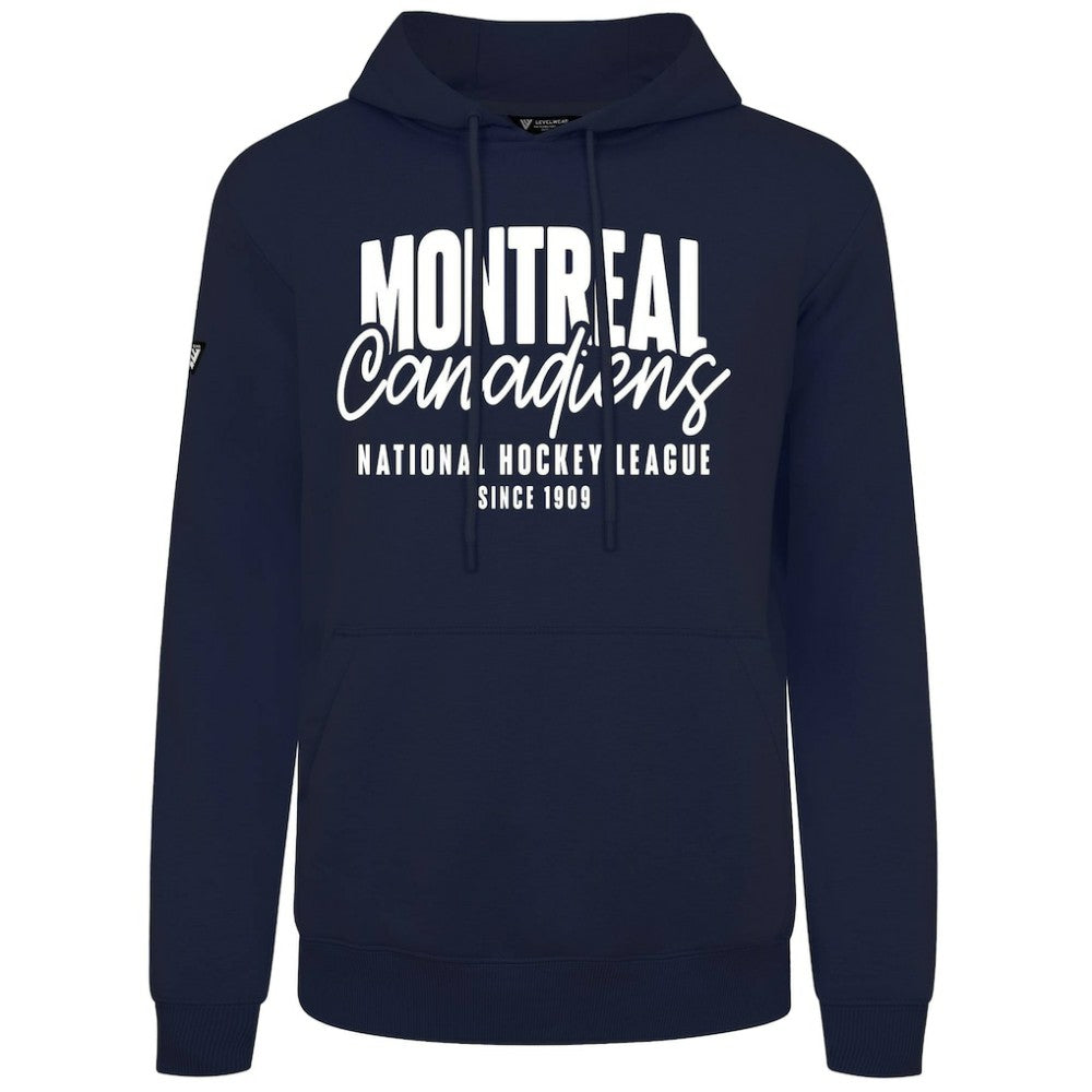 Montreal Canadiens Levelwear Podium Response Pullover Hoodie - Navy | US 203092472