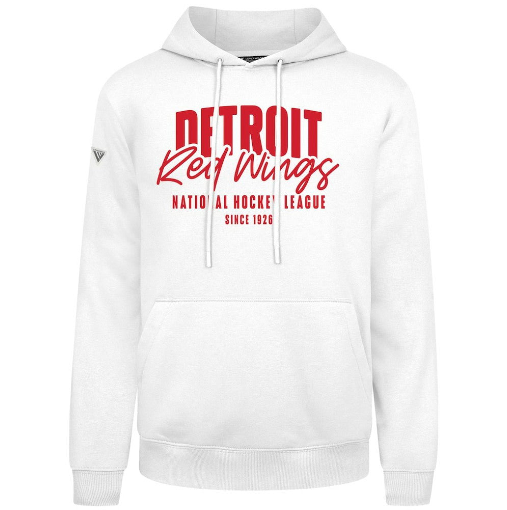 Detroit Red Wings Levelwear Podium Response Pullover Hoodie - White | US 203092473