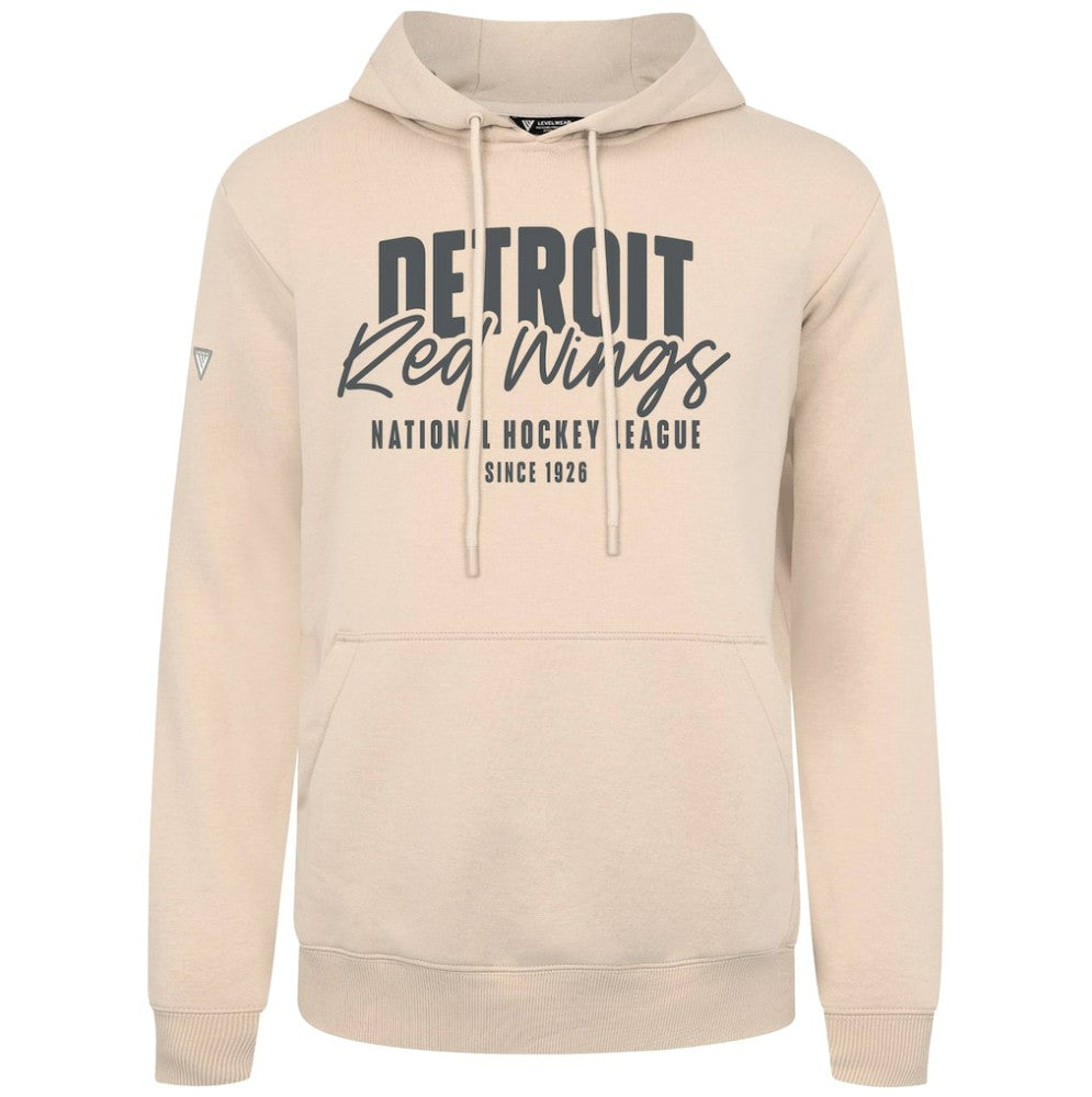 Detroit Red Wings Levelwear Podium Response Pullover Hoodie - Khaki | US 203092474