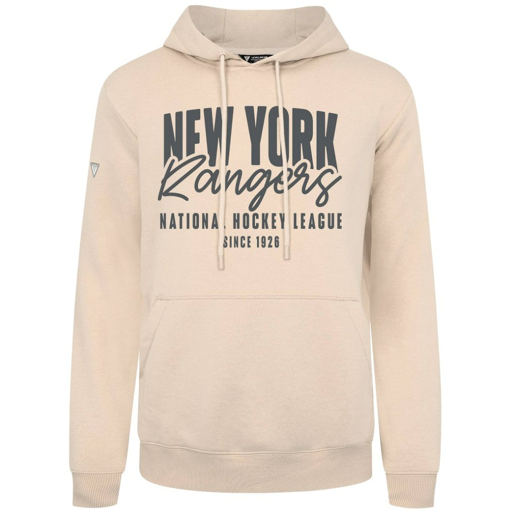 New York Rangers Levelwear Podium Response Pullover Hoodie - Khaki | US 203092480