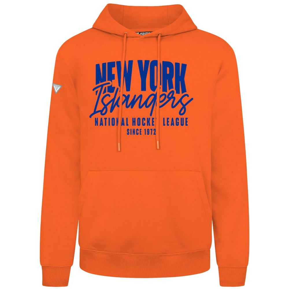 New York Islanders Levelwear Podium Response Pullover Hoodie - Orange | US 203092481