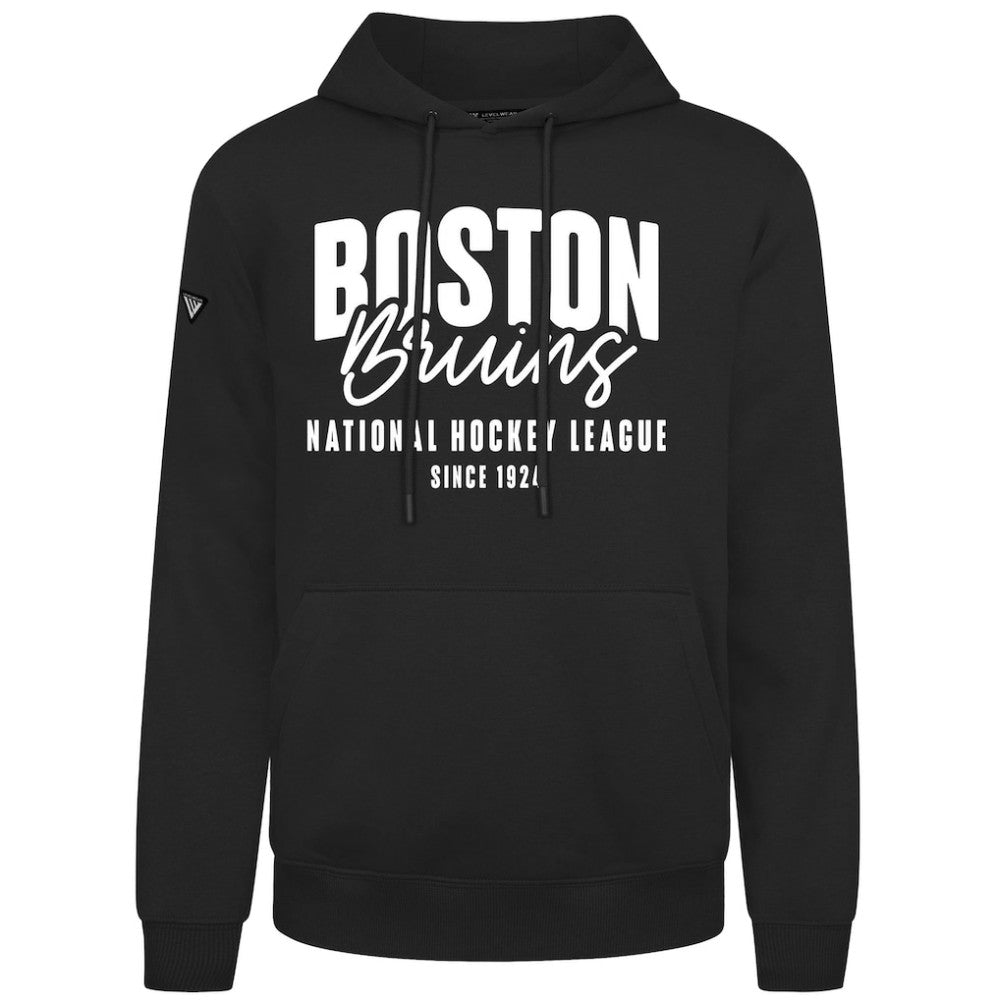 Boston Bruins Levelwear Podium Response Pullover Hoodie - Black | US 203092488