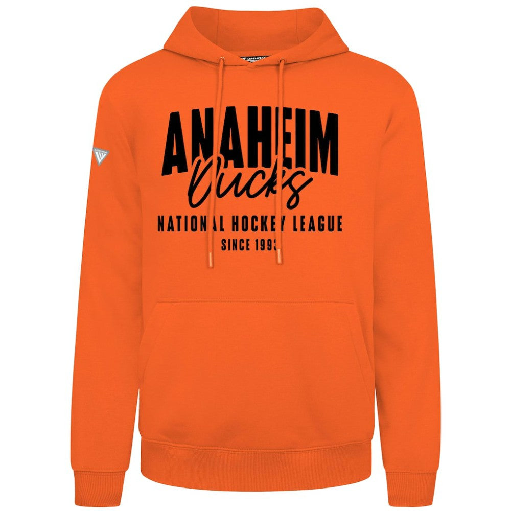 Anaheim Ducks Levelwear Podium Response Pullover Hoodie - Orange | US 203092496