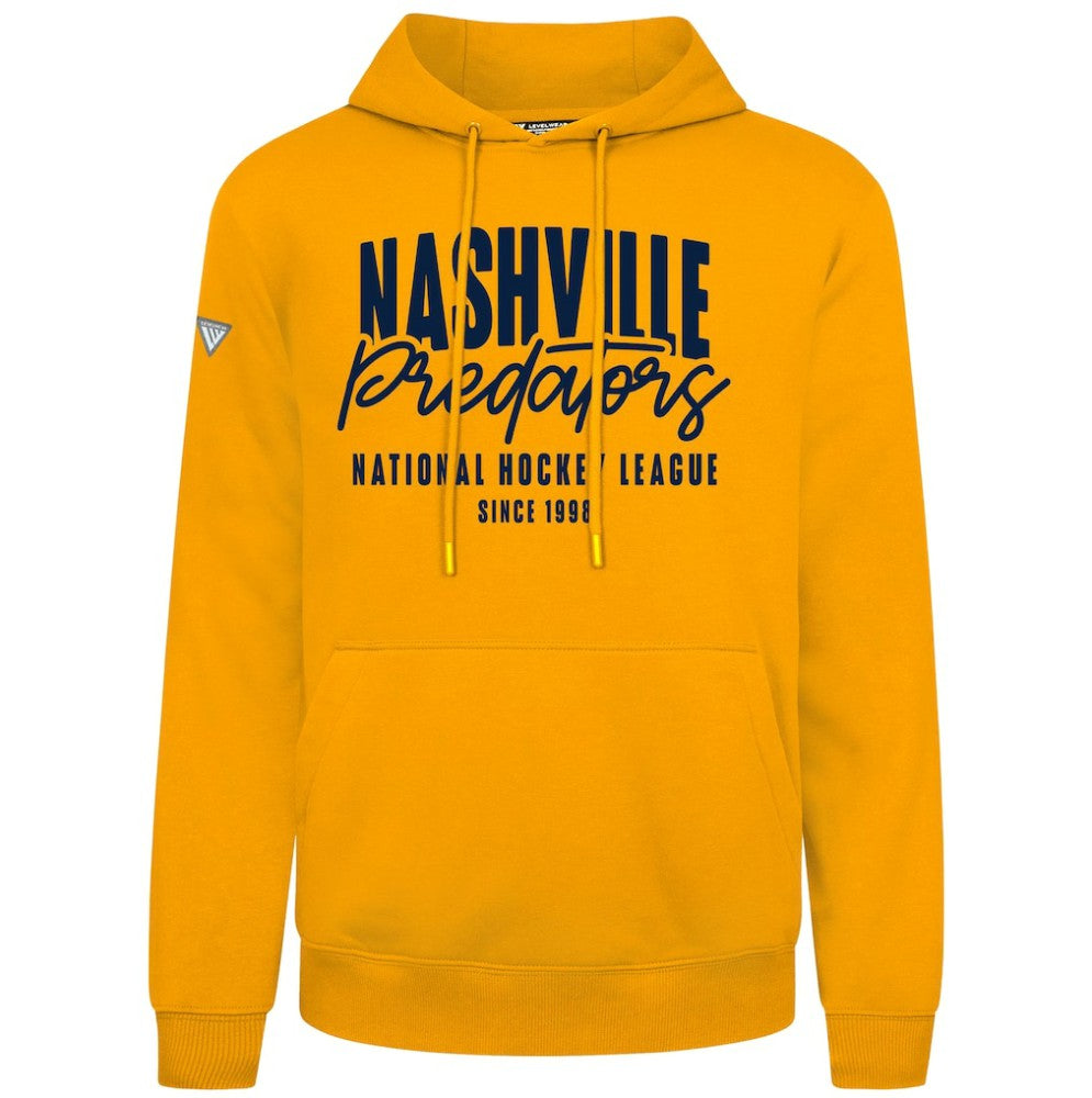 Nashville Predators Levelwear Podium Response Pullover Hoodie - Gold | US 203092502