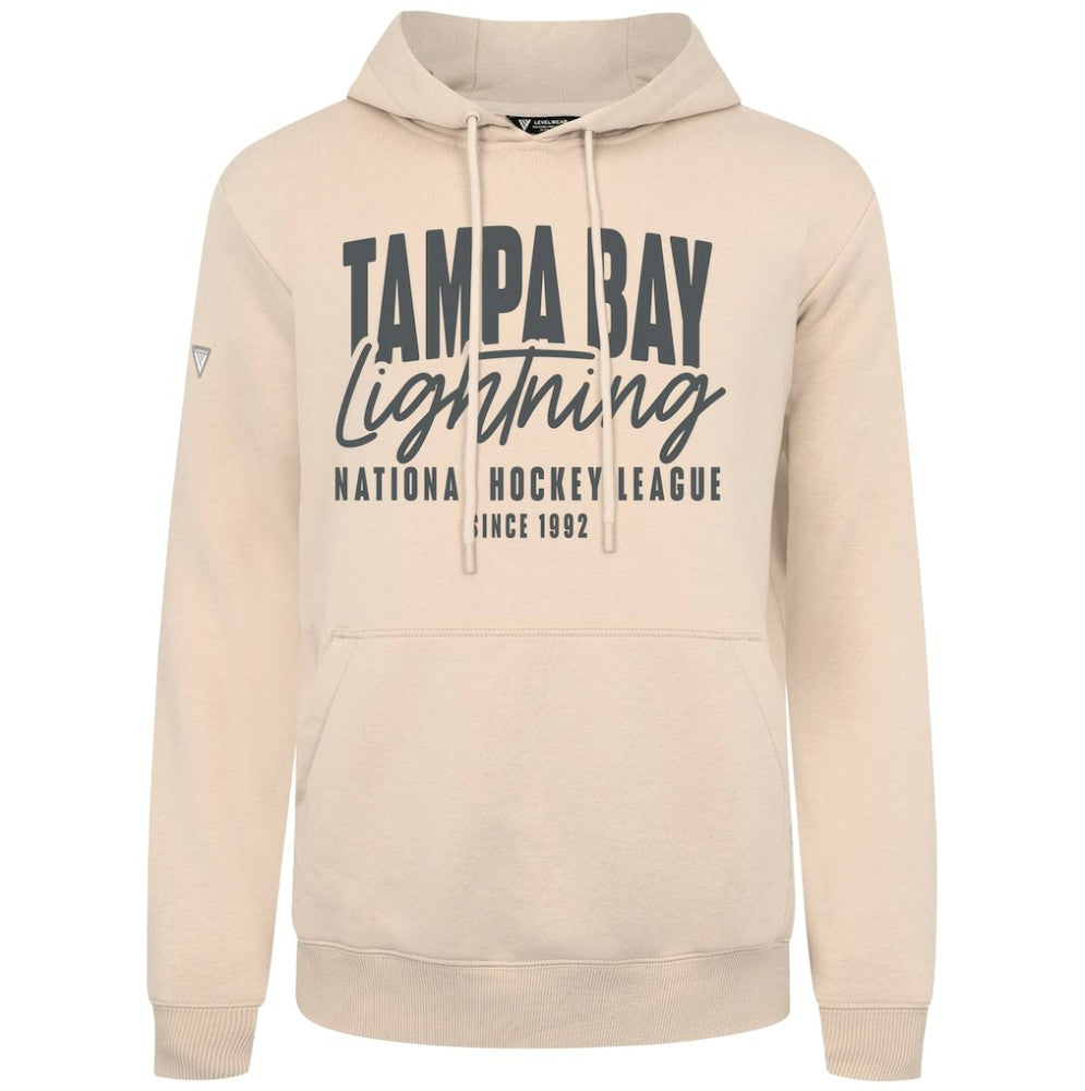 Tampa Bay Lightning Levelwear Podium Response Pullover Hoodie - Khaki | US 203092523