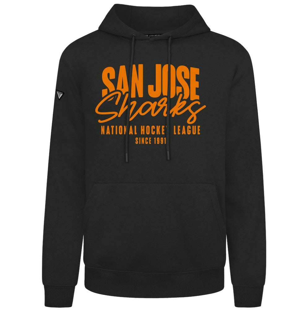 San Jose Sharks Levelwear Podium Response Pullover Hoodie - Black | US 203092529