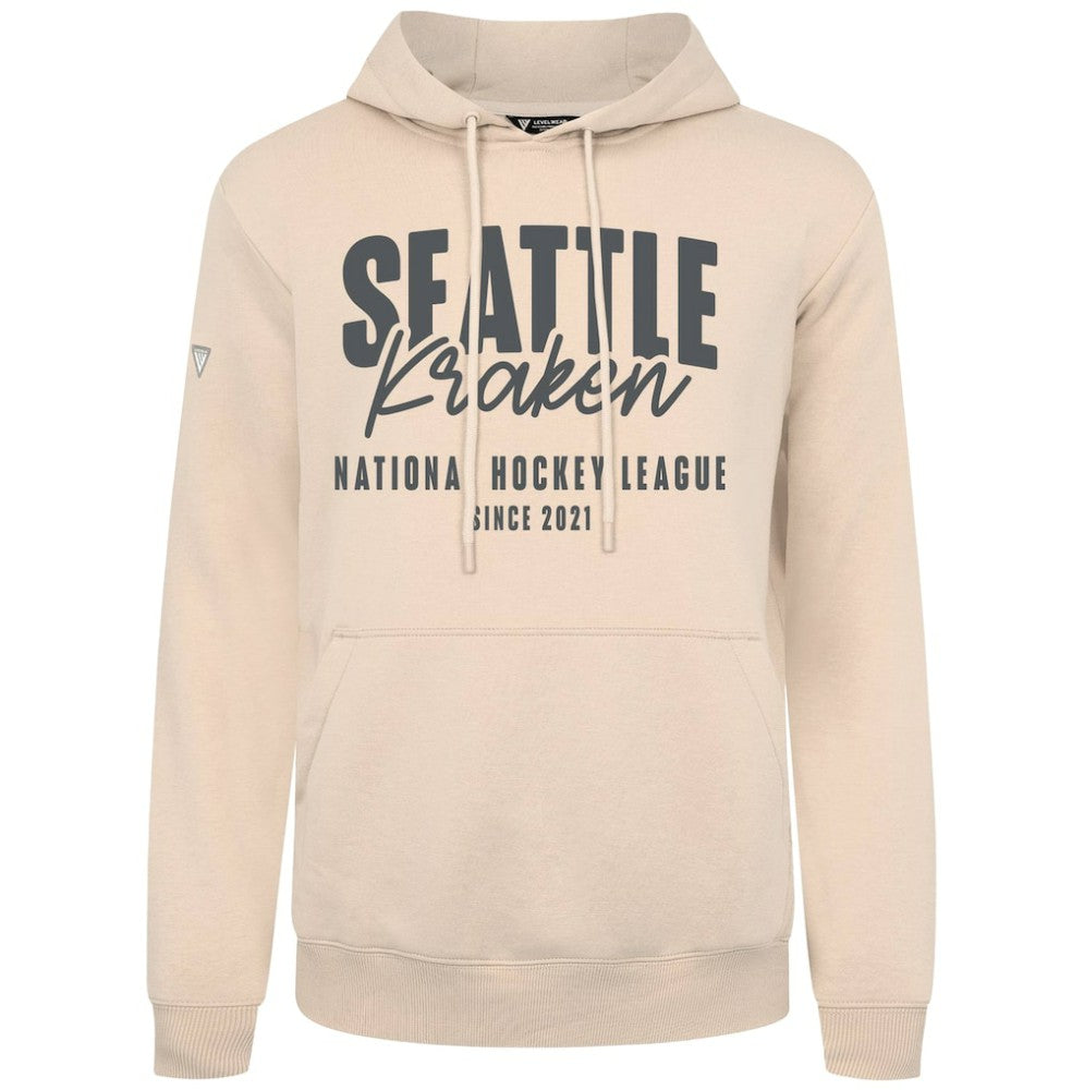 Seattle Kraken Levelwear Podium Response Pullover Hoodie - Khaki | US 203092531