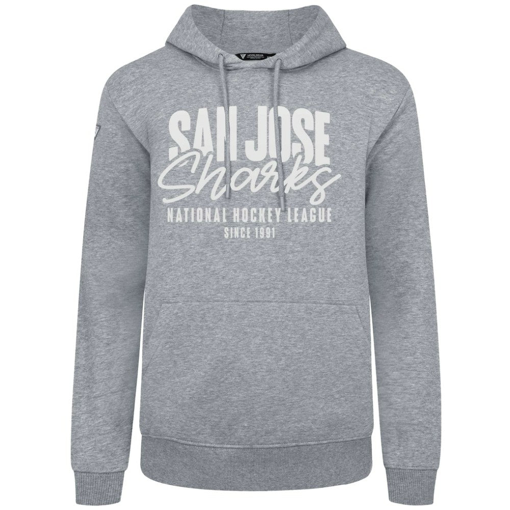 San Jose Sharks Levelwear Podium Response Pullover Hoodie - Gray | US 203092532