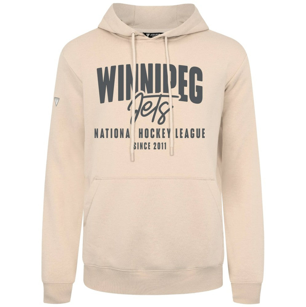 Winnipeg Jets Levelwear Podium Response Pullover Hoodie - Khaki | US 203092539