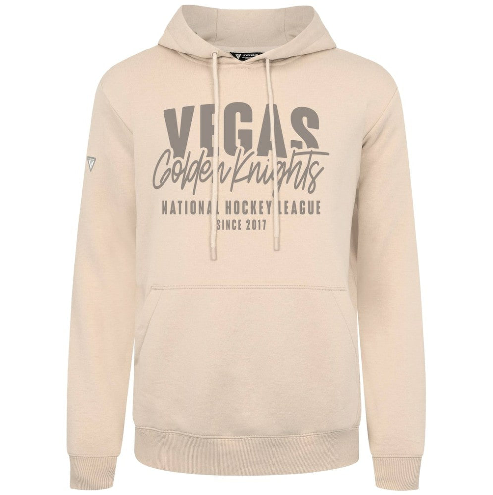 Vegas Golden Knights Levelwear Podium Response Pullover Hoodie - Khaki | US 203092543