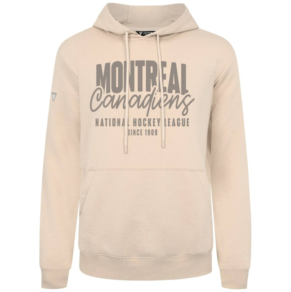 Montreal Canadiens Levelwear Podium Response Pullover Hoodie - Khaki | US 203092544