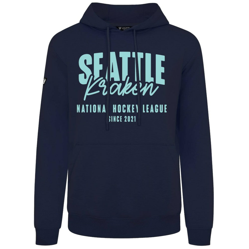 Seattle Kraken Levelwear Podium Response Pullover Hoodie - Deep Sea Blue | US 203092545