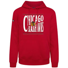 Chicago Blackhawks Levelwear Podium Powerhouse Pullover Hoodie - Red | US 203092552