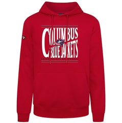 Columbus Blue Jackets Levelwear Podium Powerhouse Pullover Hoodie - Red | US 203092555