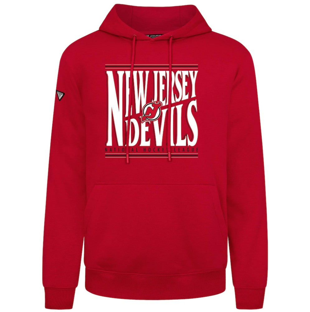 New Jersey Devils Levelwear Podium Powerhouse Pullover Hoodie - Red | US 203092560