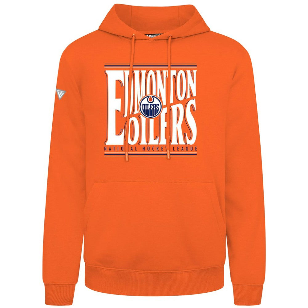 Edmonton Oilers Levelwear Podium Powerhouse Pullover Hoodie - Orange | US 203092577